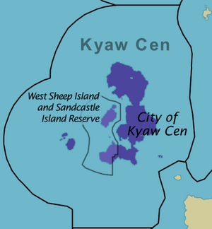 Map of the Isles of Silly before the establishment of Parkow