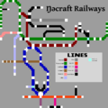 A pixelated approximation of the official rail diagram (Credit: CMC)